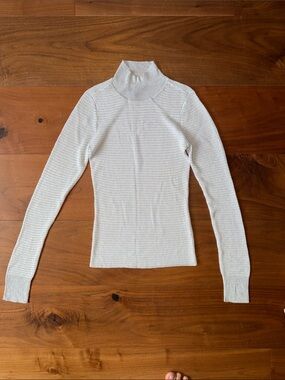 rag & bone / silver mockneck semi-sheet sweater / XS
